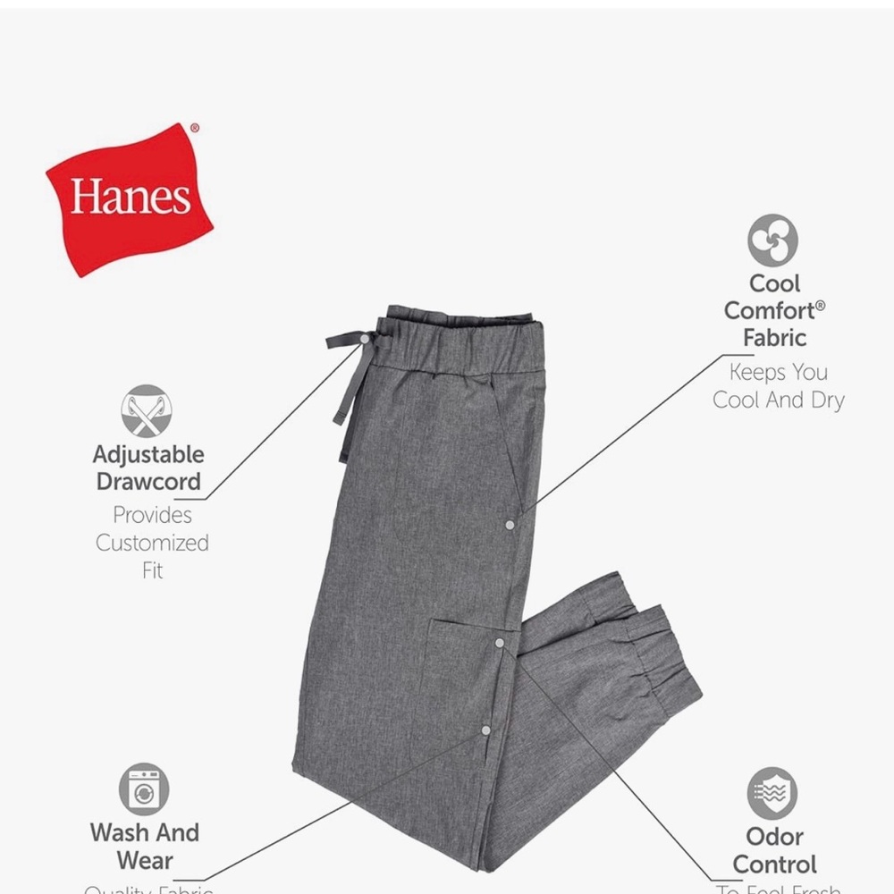 Hanes Charcoal Men's Joggers